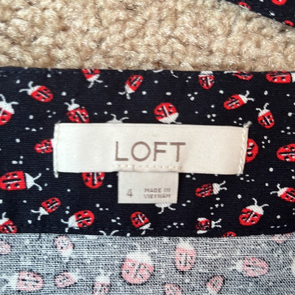LOFT Ladybug Ruffle Wrap Skirt - Picture 5 of 9
